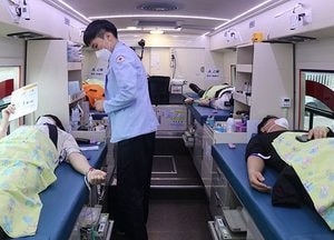 파주소방서 직원들, ‘사랑의 헌혈’ 동참