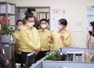 서구청장-인천시장, 코로나19 대응 현장점검