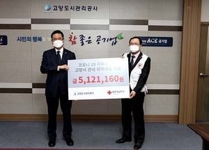 고양도시관리공사 임직원, 코로나19 성금 기탁
