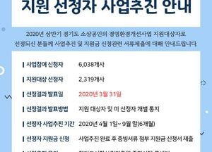 경상원 ‘경기도 소상공인 경영환경개선사업’ 본격 지원