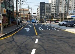 안양 청원지하차도 앞 도로 확장공사 완료···교통정체 해소