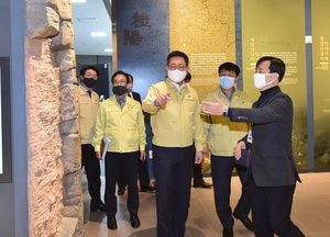 박남춘 시장 코로나19 대응 계양구 현장 방문