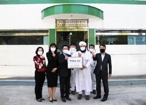 부평署·경찰발전協, 코로나19 방역물품 전달