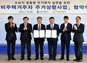 인천시, 비주택거주자 주거환경 개선한다···LH 인천지역본부와 협약체결