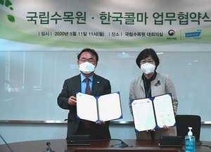 국립수목원-한국콜마, 국가생물자원 이용 업무협약 체결