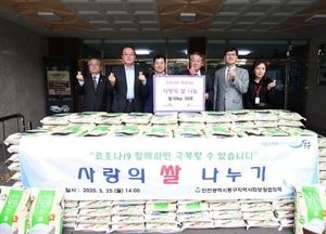 동구, 코로나19 극복 위해 취약계층 등에 쌀 지원