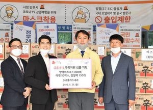 365플러스 내과, 하남시에 코로나 극복 지원 물품 기탁
