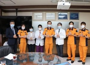 안양소방서, 코로나 극복 응급의료센터와 간담회