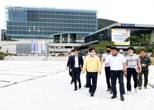 광주시, 시청사 광장 조성사업 14일 완료
