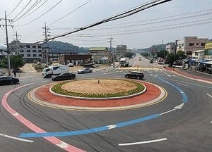 안성시, 교통소통 개선 회전교차로 설치사업 완료