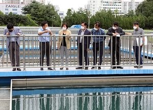 계양구의회, 부평정수장 방문 현장점검