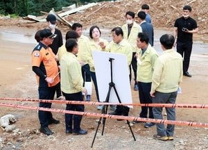 장현국 道의장, 경기북부 침수피해 현장점검