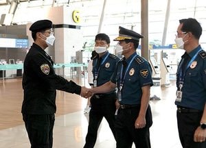 인천경찰청장, 인천국제공항 치안현장 방문
