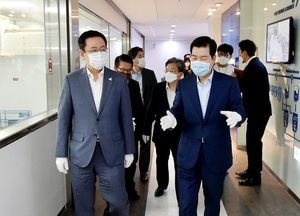 박남춘 인천시장 “ 바이오 원부자재 제조기업 상생협력 방안 필요”
