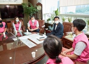 김기준 용인시의장, 시공무원노동조합과 간담회