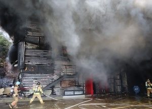 파주시 법원읍 스펀지 공장 화재