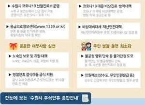 수원시, 추석연휴 종합대책 마련···“시민 모두가 안전한 추석 보내기 만전”