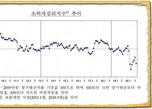 어렵게 일어나던 소비심리, 코로나19 재확산으로 다섯달 만에 주저앉아