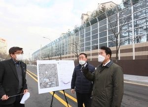 백군기 용인시장, 주요 도로 개통에 앞서 현장 점검 나서