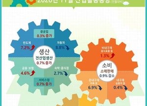 지난달 코로나19 재확산 영향으로 소비 두달째 감소