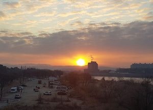 [포토] 남한강에서 본 2021년 신축년 새해 일출