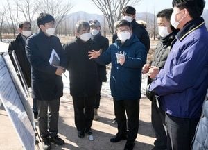 신동헌 광주시장, 팔당물안개공원 허브섬 현장 방문