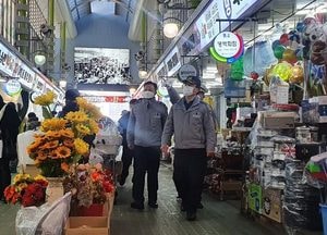 권기섭 광주경찰서장, 전통시장 교통상황 점검