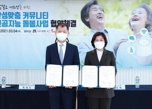 안성시, 어르신 ‘인공지능 돌봄 사업’ 추진 업무협약 체결