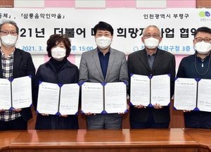 부평구 “희망지사업 성공적 추진”… 공동체 2곳과 협약 체결