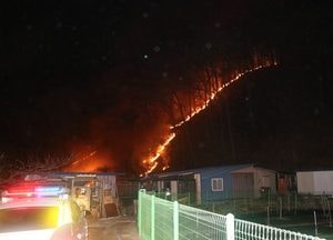 용인시 처인구 야산서 새벽 불... ‘1시간 50분 만에 진화’