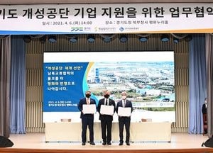 경기도-경기신보-개성공업지구지원재단, 개성공단 입주기업 지원 업무협약 체결