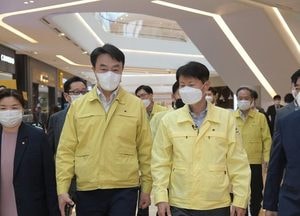김상호 하남시장, 김강립 식약처장과 음식점 방역상황 합동 점검