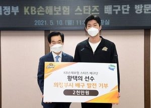 황택의 선수, 의정부시에 2000만원 기부