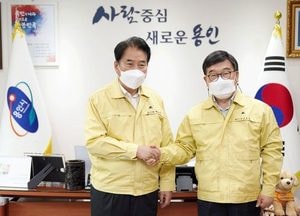 신동헌 광주시장-백군기 용인시장, 경강선 연장 적극 협력 손 잡아
