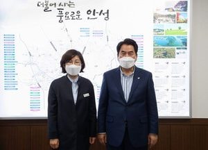 백군기 시장, 김보라 안성시장과 면담…“경강선 연장 4차 철도망 반영 최선”