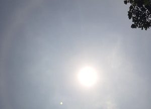 [드론이 본 세상] 태양 둘러싸고 있는 "해무리"