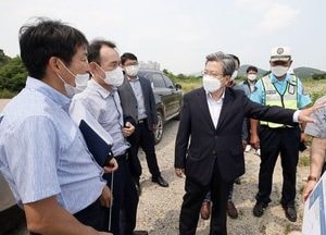 이원재 인천경제청장, 영종하늘도시 해찬나래 지하차도 미개통 구간 현장 방문