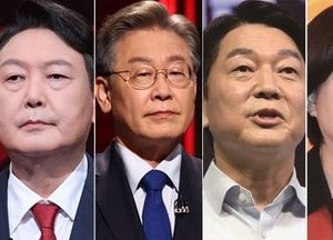 윤석열, 이재명 따돌리고 1위 ‘탈환’···야권 단일화시, 이재명 후보에 승리