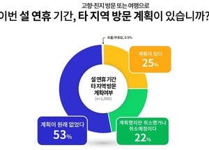 경기도민 75%...설 연휴 “타 지역 방문 또는 여행 계획 없어”