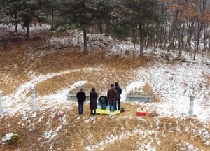 [포토] 설날 산소찾은 성묘객