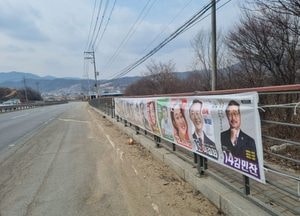 양평, 이색 대선 벽보...“어디서 보라는 건데”