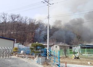 여주 북내면서 산불, 34분 만에 진화
