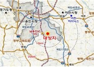 반도체 클러스터 조성지 "용인 원삼면 토지거래허가구역 재지정"