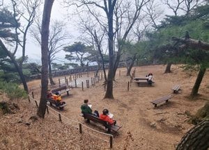 [포토] 남한산성에서 독서 삼매경에 빠진 노부부