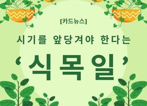 [카드뉴스] 시기를 앞당겨야 한다는 ‘식목일’