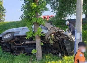 고양 자유로 달리던 승합차 전복 사고···60대 운전자 경상