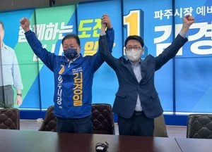 최종환 파주시장 ‘무소속 출마’ 중도 포기···‘지선’ 승리 위해 ‘김경일 후보’ 지지 선언