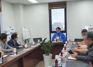 김상호 후보, 흩어지지 않는 안정적인 이주 실행이 우선···교산신도시 간담회, 원주민 재정착 방안 논의