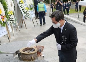 김동연 경기도지사 당선인, 제67회 현충일 추념식 참석