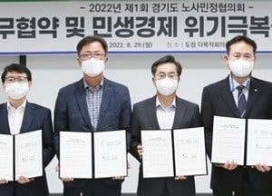 道·노동·경영계, 민생경제 위기극복 ‘합심’...道, 노사민정協 공동선언문 발표